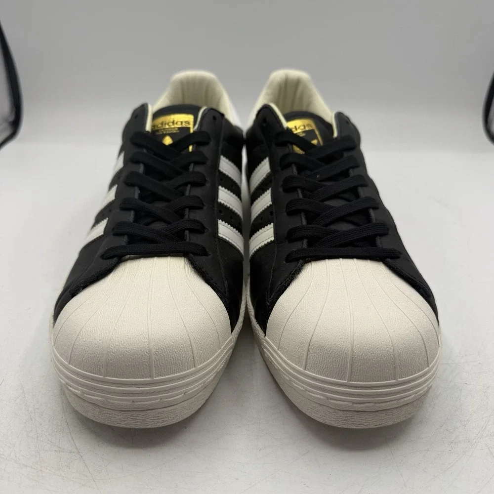 Adidas Superstar Boost Shoes Mens Sz 10 Core Black/White/Gold Sneakers‎ BB0189